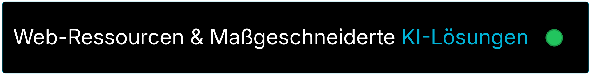 Web-Ressourcen & Maßgeschneiderte KI-Lösungen