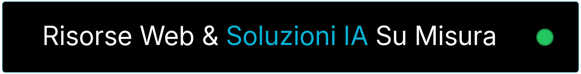 Risorse Web & Soluzioni IA Su Misura