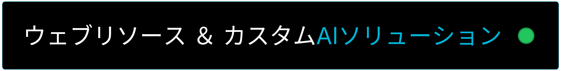 ウェブリソース ＆ カスタムAIソリューション
